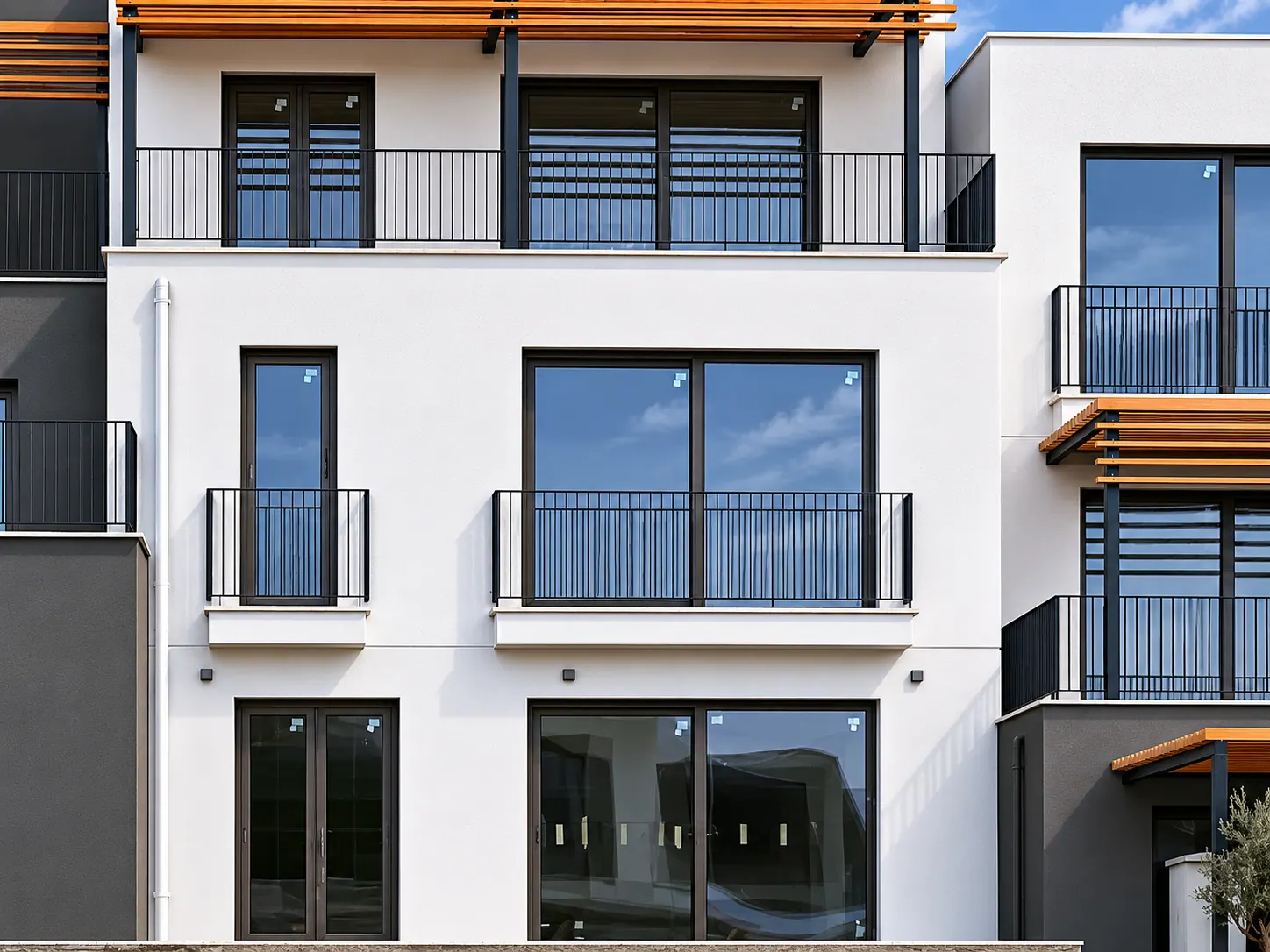 Aluminium balcony railings
